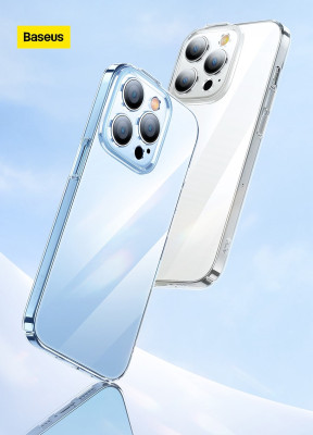   Твърд гръб ултра тънък BASEUS Crystal Ultra-Thin Case за Apple iPhone 14 Pro Max 6.7 кристално прозрачен